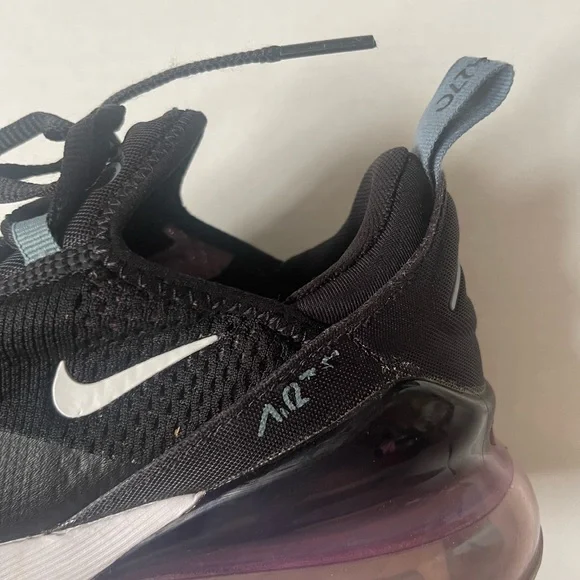 Nike Black and White Air Max 270 Sneakers - Picture 12 of 14
